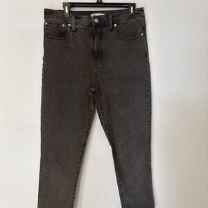 Madewell Women's Dark Gray Straight Leg Jeans